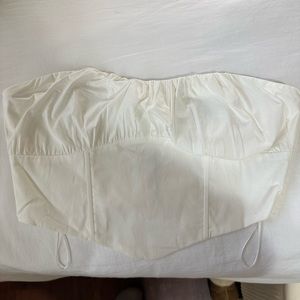 New with tags white corset top